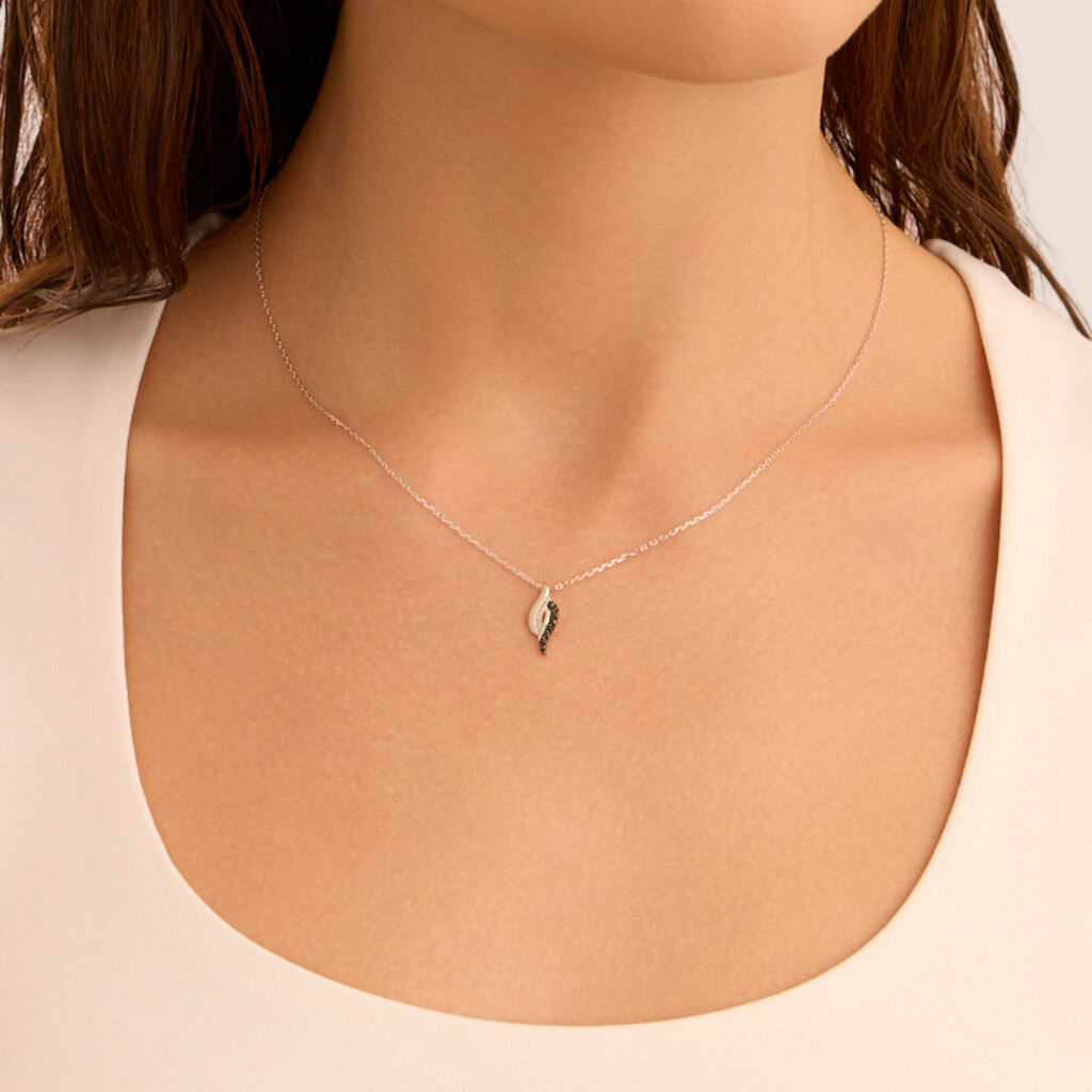 Collana Sophia Oro Bianco Diamante