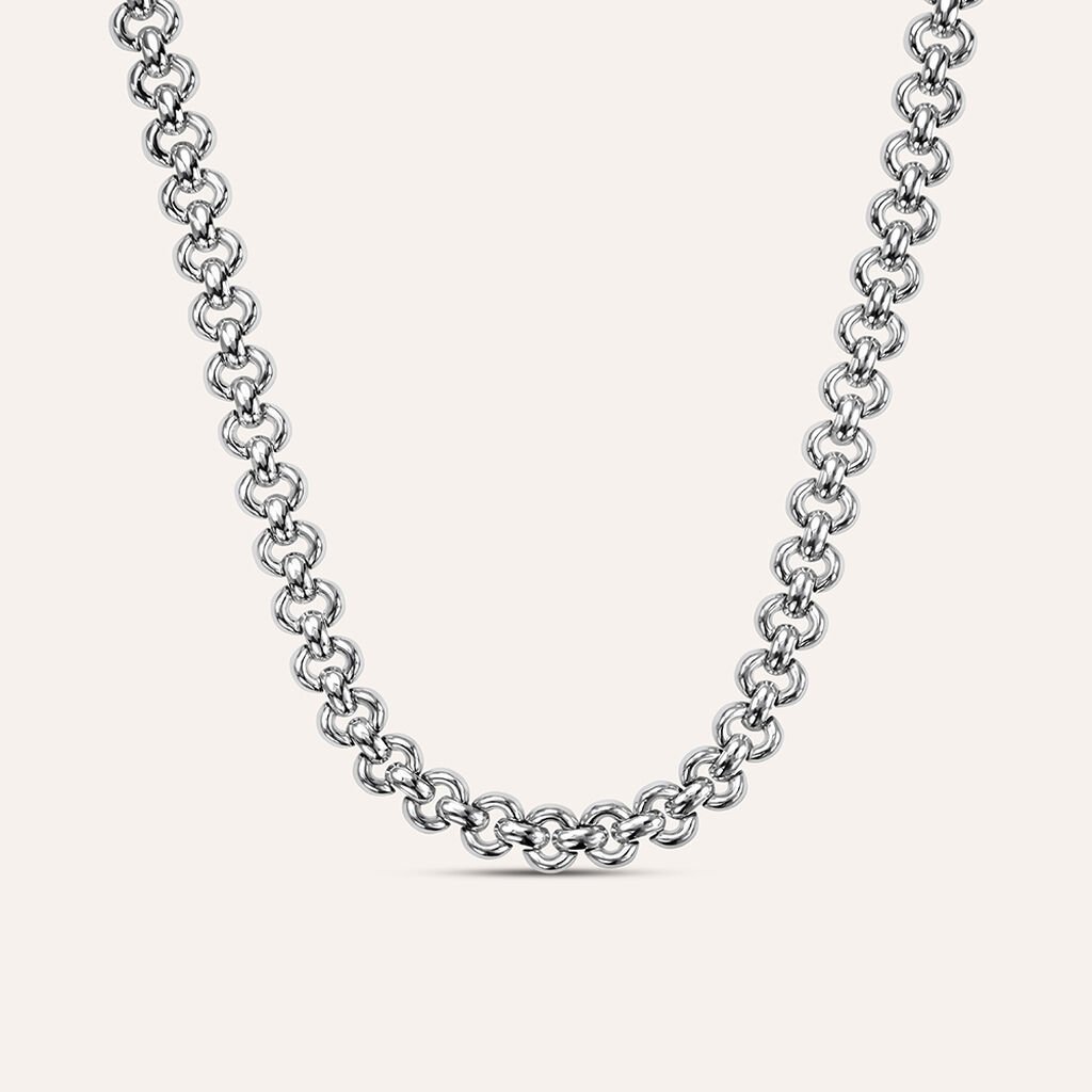 Collana Silver Collection Argento Rodiato