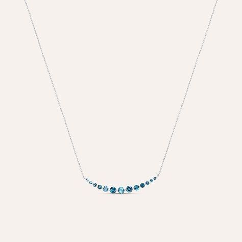 Collana Amélie Oro Bianco Topazio - Collane Donna | Stroili