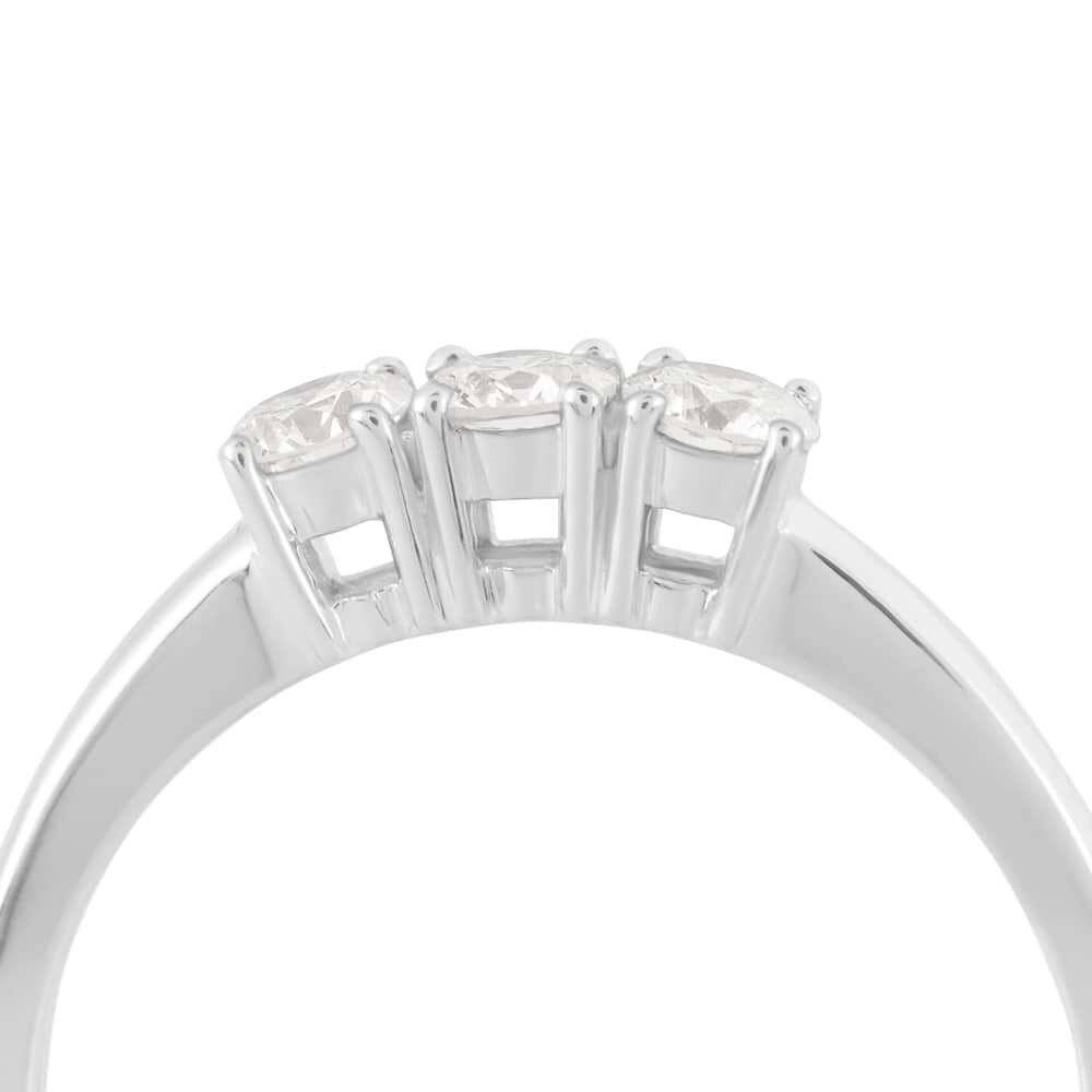 Anello Trilogy Firmamenti Oro Bianco Diamante 1680156 Stroili