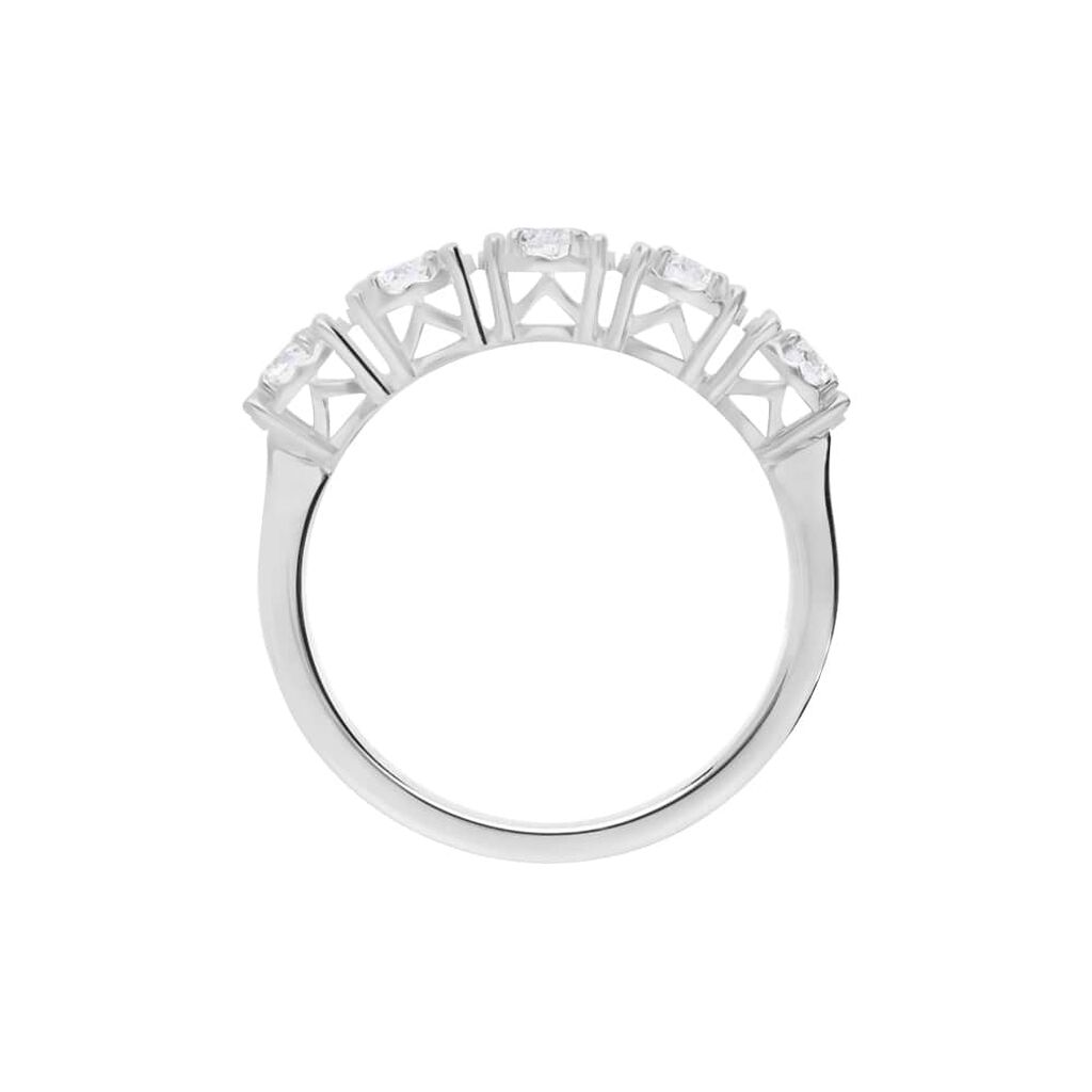 Anello Riviere Diamotion Oro Bianco Diamante - Anelli Riviere Donna | Stroili