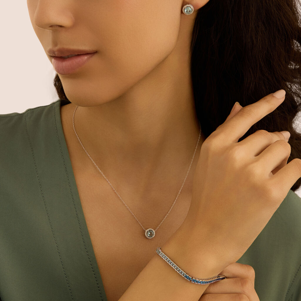 Collana Punto Luce Silver Rainbow Argento Rodiato Cubic Zirconia - Collane Punto Luce Donna | Stroili