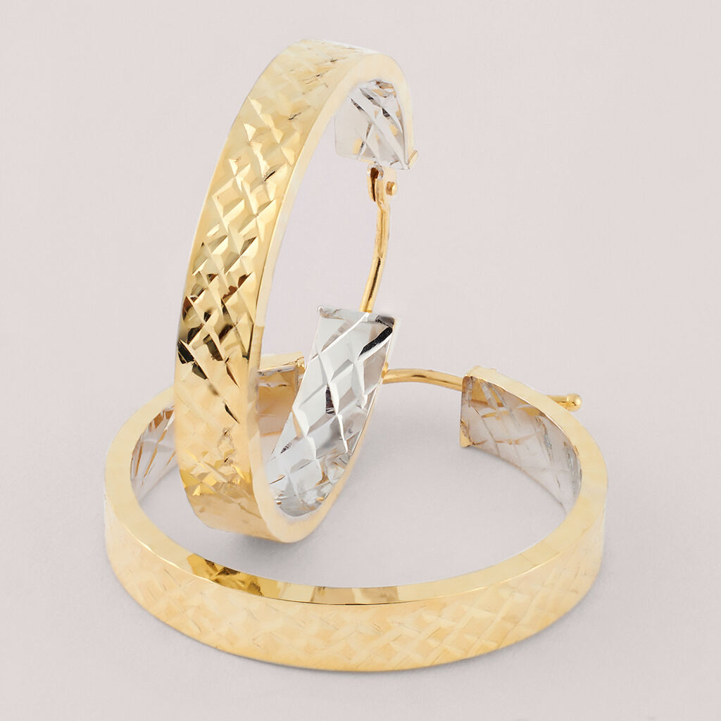 Orecchini A Cerchio Toujours Oro Bicolore - Orecchini a Cerchio Donna | Stroili
