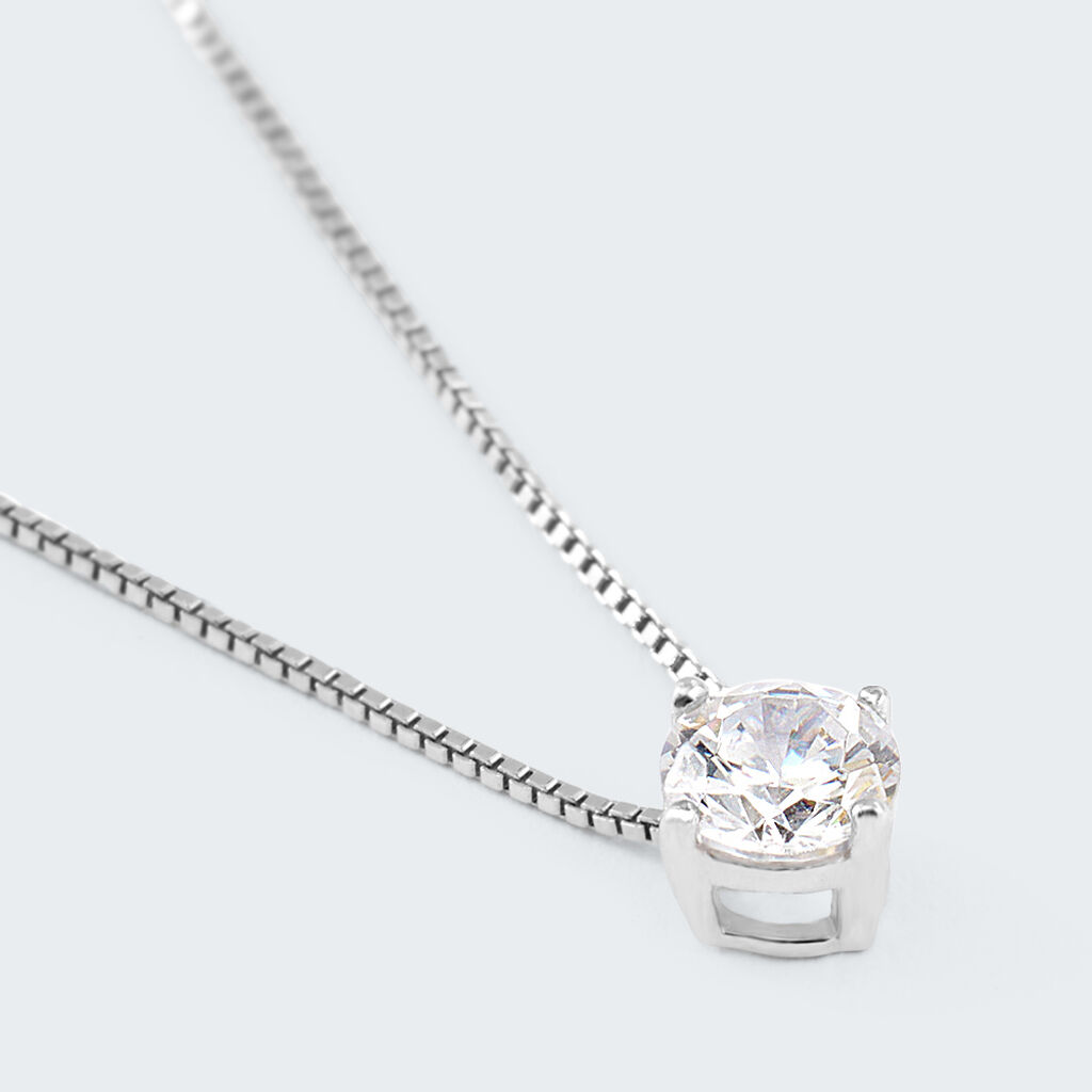 Collana Punto Luce Silver Elegance Argento Rodiato Cubic Zirconia - Collane Punto Luce Donna | Stroili