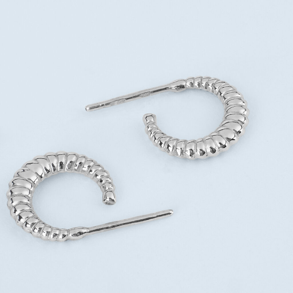 Orecchini A Cerchio Silver Collection Argento Rodiato - Orecchini a Cerchio Donna | Stroili