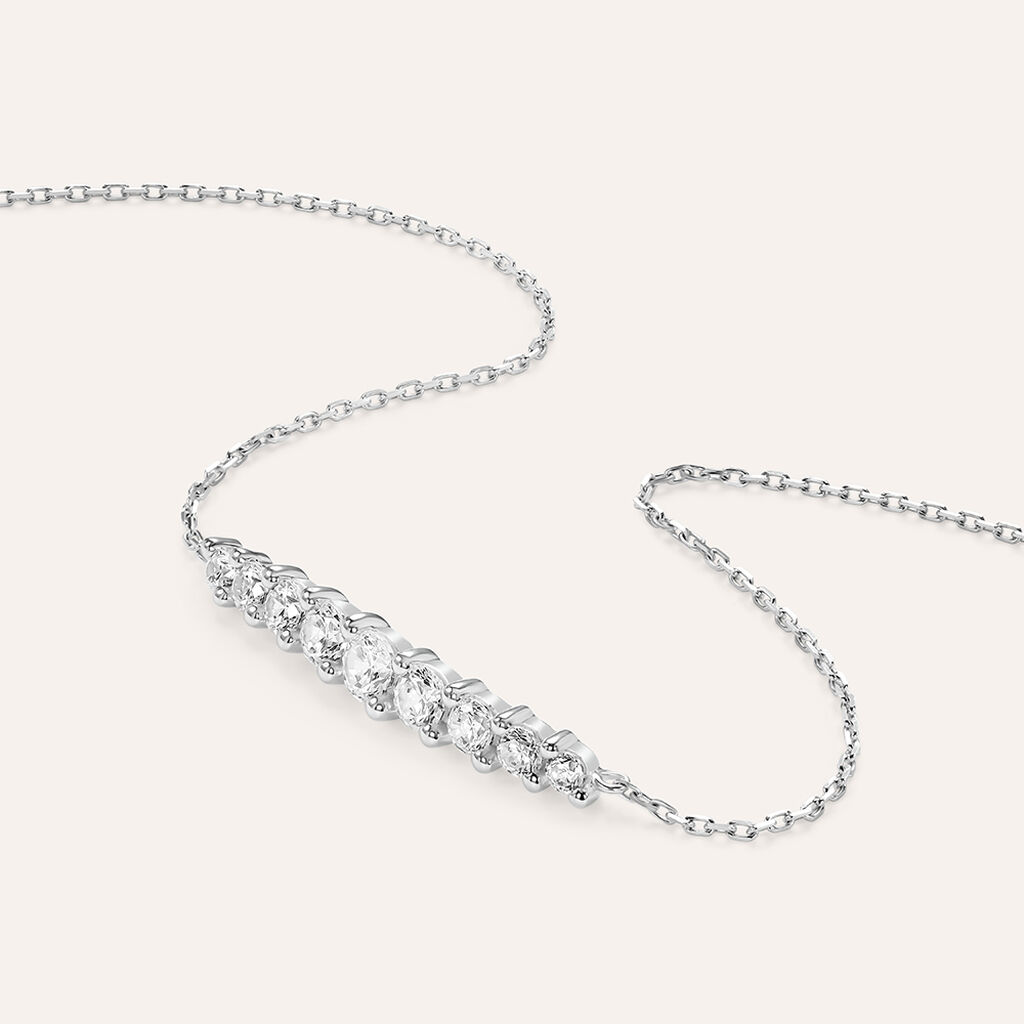 Bracciale Claire Oro Bianco Cubic Zirconia - Bracciali Amicizia Donna | Stroili