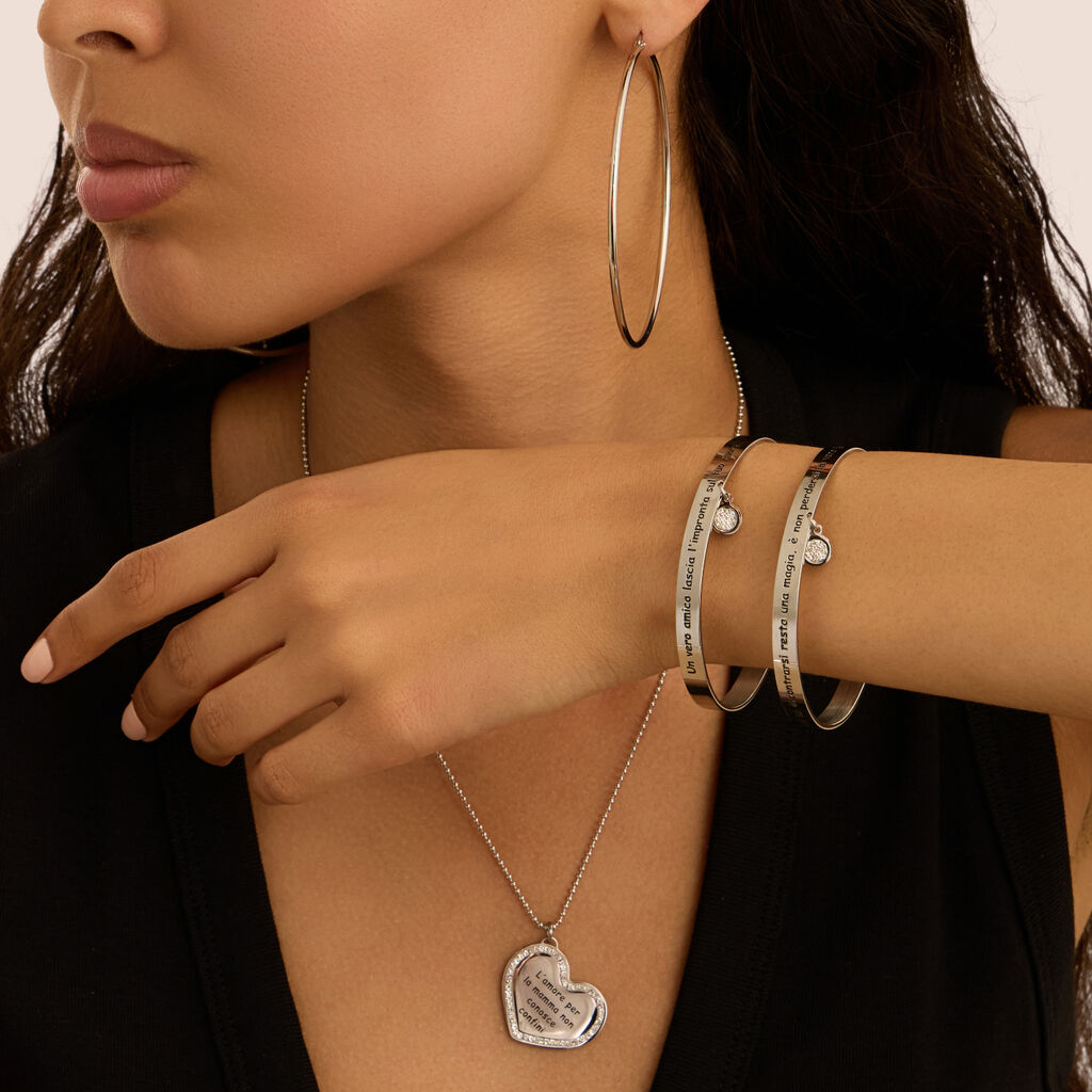 Bangle Sunrise Acciaio Cristallo