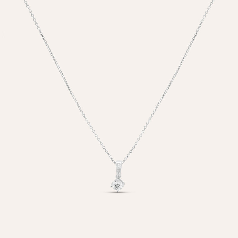 Collana Grace Oro Bianco Diamante - Collane Donna | Stroili