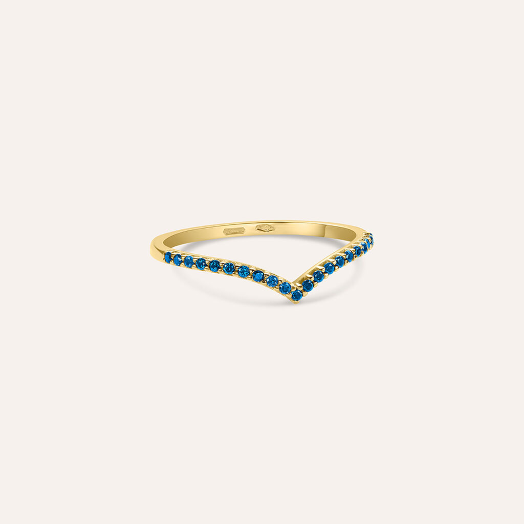 Anello Fantasia Claire Oro Giallo Cubic Zirconia - Anelli con Pietre Donna | Stroili