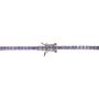 Bracciale tennis in argento con zirconi viola