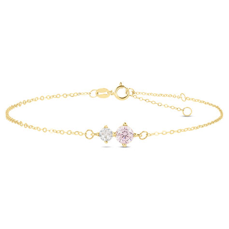 Bracciale Doppio Punto Luce Claire Oro Giallo Cubic Zirconia - Bracciali Amicizia Donna | Stroili