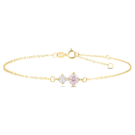 Bracciale Doppio Punto Luce Claire Oro Giallo Cubic Zirconia - Bracciali Amicizia Donna | Stroili