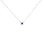 Collana Punto Luce Elizabeth Crown Oro Bianco Zaffiro Diamante
