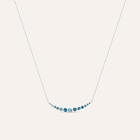 Collana Amélie Oro Bianco Topazio - Collane Donna | Stroili