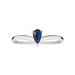 Anello Solitario Charlotte Oro Bianco Zaffiro - Anelli con Pietre Donna | Stroili