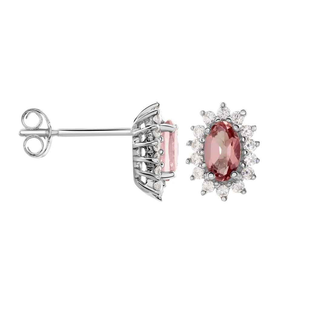 Orecchini Lobo Amélie Oro Bianco Topazio Cubic Zirconia - Orecchini a Lobo Donna | Stroili