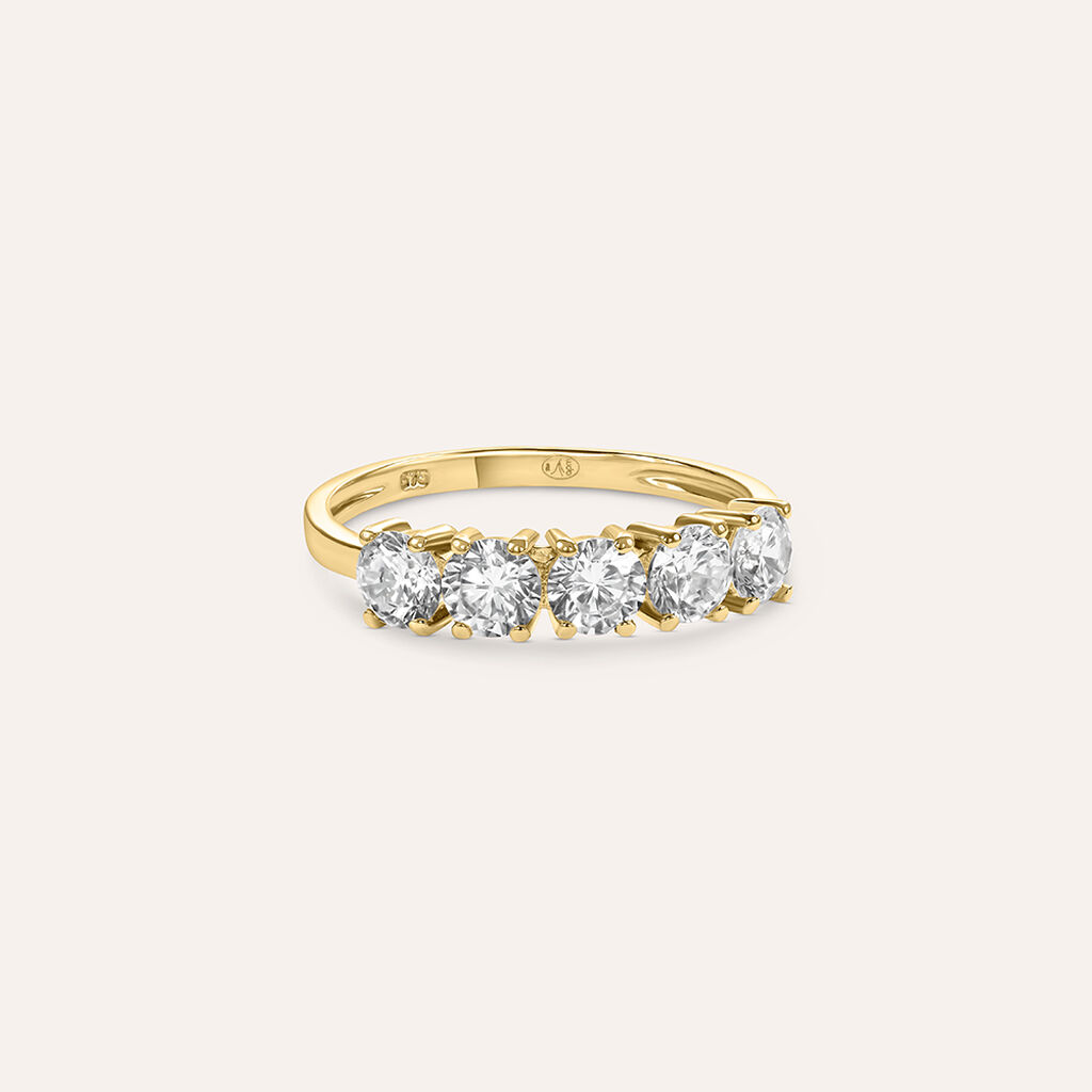 Anello Riviere Claire Oro Giallo Cubic Zirconia - Anelli Riviere Donna | Stroili