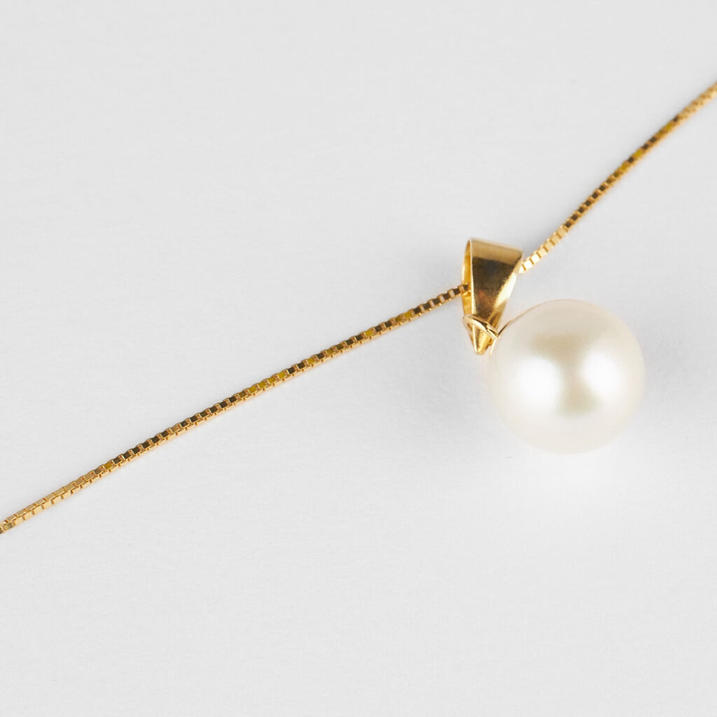 Collana Gabrielle Oro Giallo Perla D'Acqua Dolce - Collane Donna | Stroili