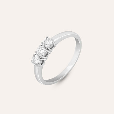 Anello Trilogy Firmamenti Oro Bianco Diamante