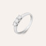 Anello Trilogy Firmamenti Oro Bianco Diamante