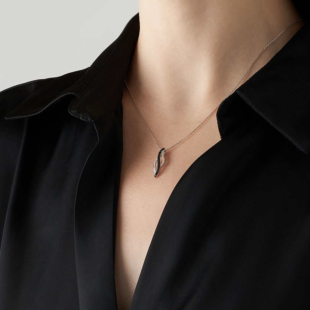 Collana Sophia Oro Bianco Diamante - Collane Donna | Stroili