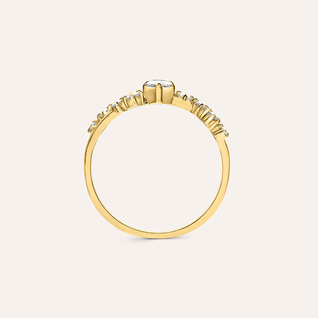 Anello Fantasia Diamade Glam Oro Giallo Diamante Lab-Grown - Anelli con Pietre Donna | Stroili