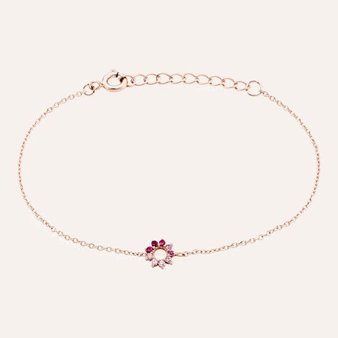 Bracciale Silver Rainbow Argento Rosa Cubic Zirconia - Bracciali Amicizia Donna | Stroili