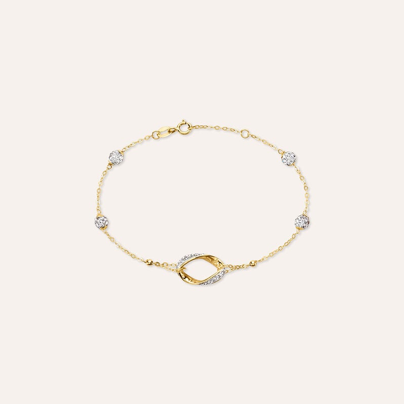 Bracciale Crystal Gold Oro Giallo Cristallo - Bracciali Donna | Stroili