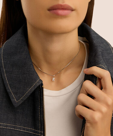 Pendente Love Beats Argento Rodiato Cubic Zirconia