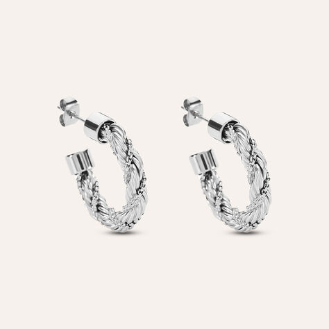 Orecchini A Cerchio Moonlight Acciaio - Orecchini a Cerchio Donna | Stroili