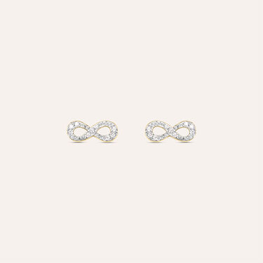 Orecchini Lobo Golden Dream Placcato Oro Giallo Cubic Zirconia