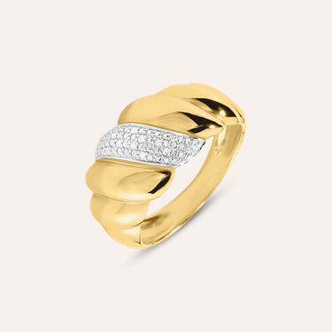 Anello Fascia Sophia Oro Giallo Diamante