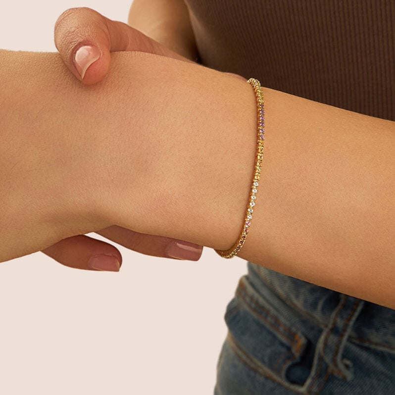 Bracciale Amélie Oro Giallo Ametista Citrino Topazio Tormalina Peridoto - Bracciali Donna | Stroili