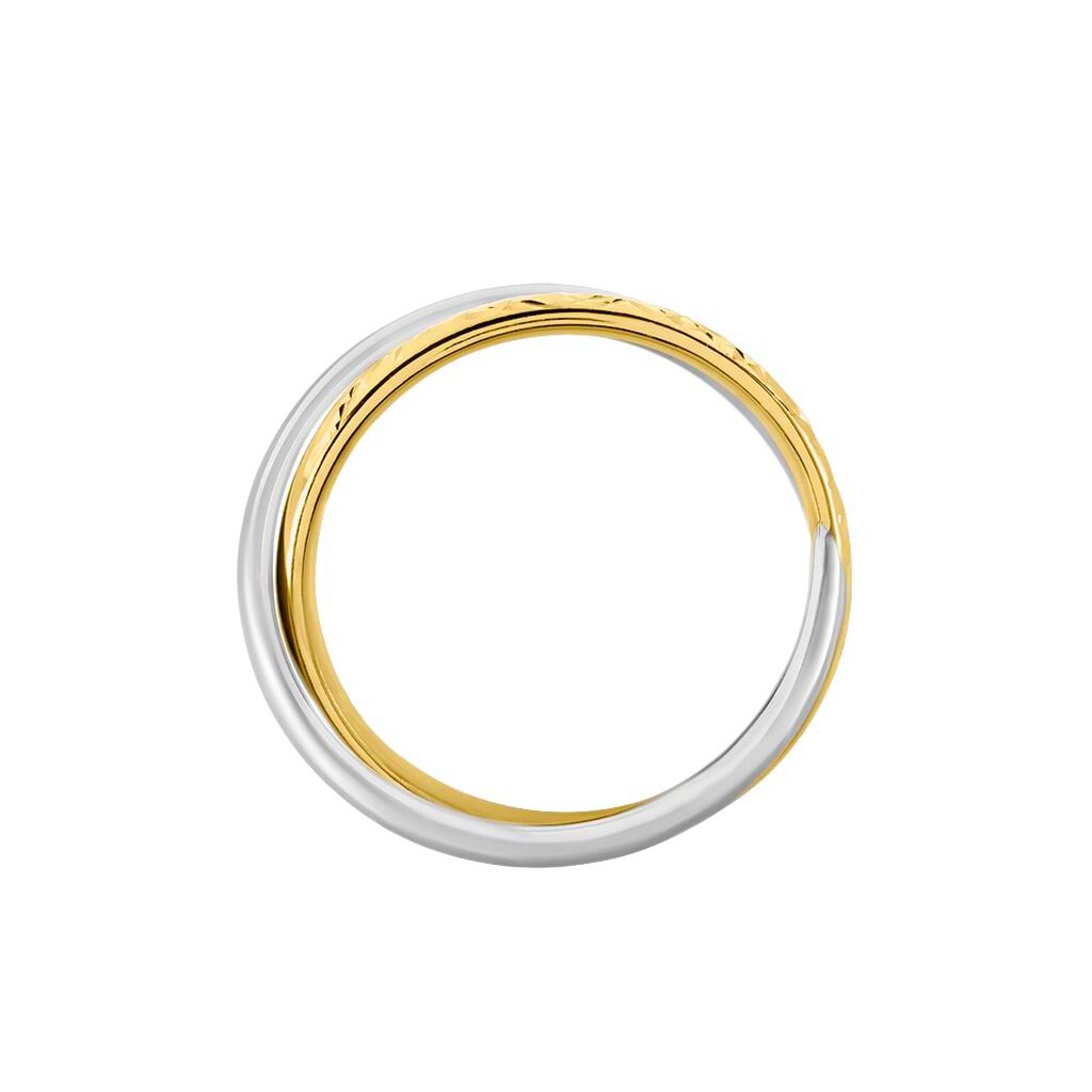 Anello Fascia Golden Lover Oro Bicolore - Anelli 18 Carati Donna | Stroili