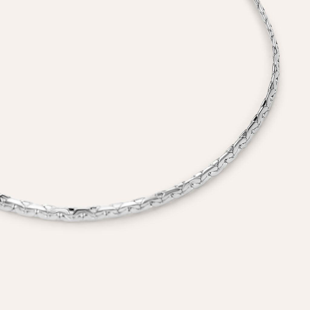 Bracciale Catena Colette Oro Bianco - Bracciali Donna | Stroili