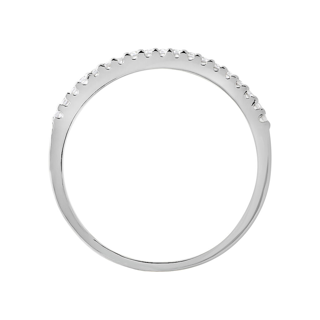 Anello Semi-eternity Silver Elegance Argento Rodiato Cubic Zirconia - Anelli con Pietre Donna | Stroili