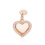Pendente Love Beats Argento Rosa Cubic Zirconia