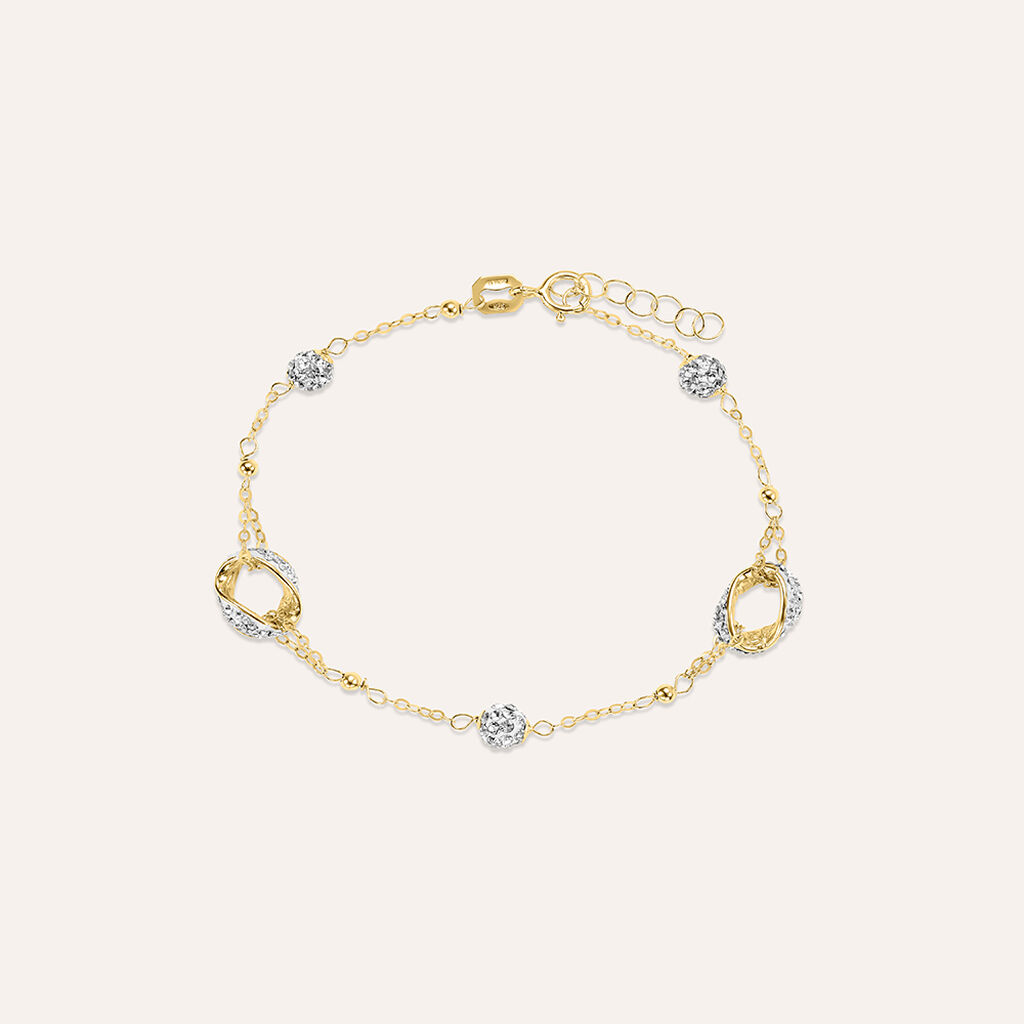 Bracciale Christelle Oro Giallo Cristallo