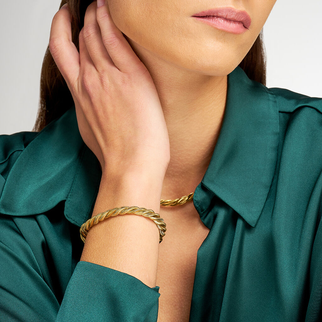 Bracciale Lady Code Acciaio Dorato - Bracciali Donna | Stroili