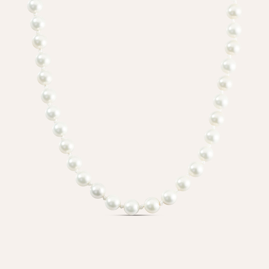 Collana Silver Pearls Argento Rodiato Perla sintentica