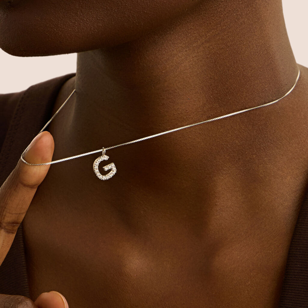 Collana Silver Moments Argento Rodiato Cubic Zirconia