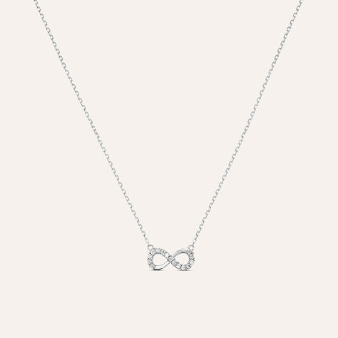 Collana Claire Oro Bianco Cubic Zirconia - Collane Donna | Stroili