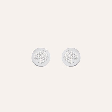 Orecchini Lobo Lady Chic Acciaio Cristallo - Orecchini a Lobo Donna | Stroili
