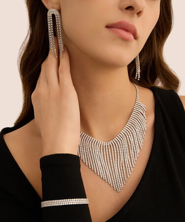 Bracciale Tennis Romantic Shine Metallo Cristallo