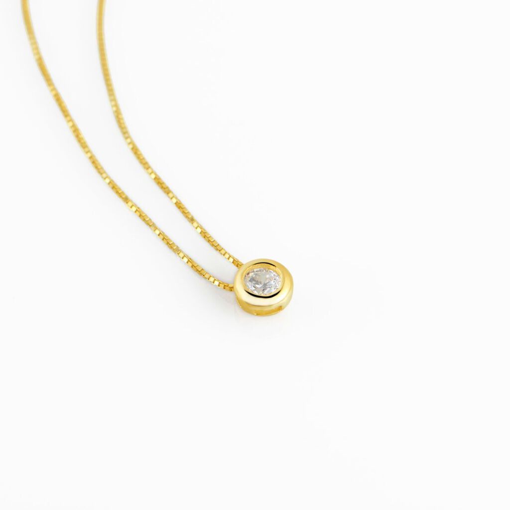 Collana Punto Luce Claire Oro Giallo Cubic Zirconia - Collane Punto Luce Donna | Stroili