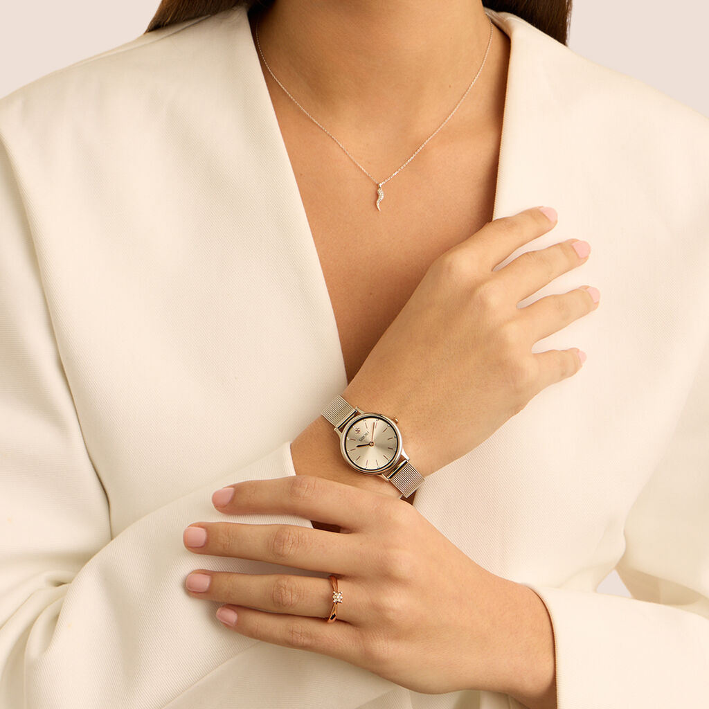 Collana Sophia Oro Bianco Diamante