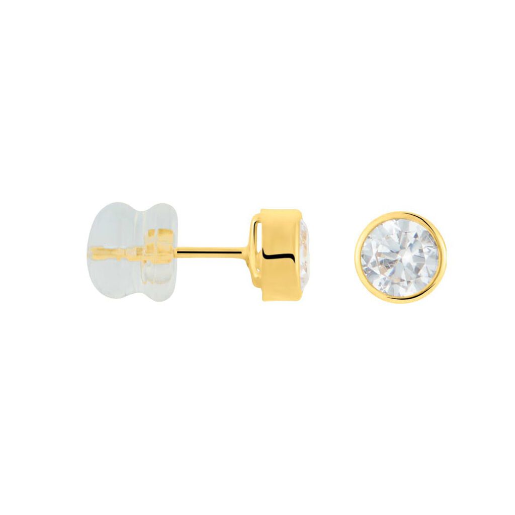 Orecchini Lobo Punto Luce Bon Ton Oro Giallo Cubic Zirconia - Orecchini a Lobo Donna | Stroili