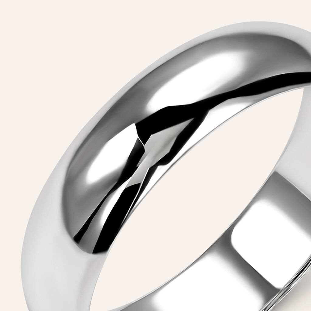 Fede Mantovana Leggera 5 mm Oro Bianco