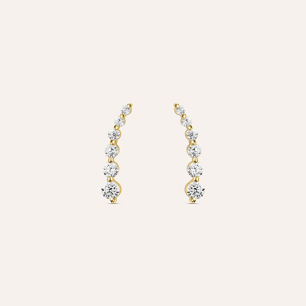 Orecchini Pendenti Claire Oro Giallo Cubic Zirconia