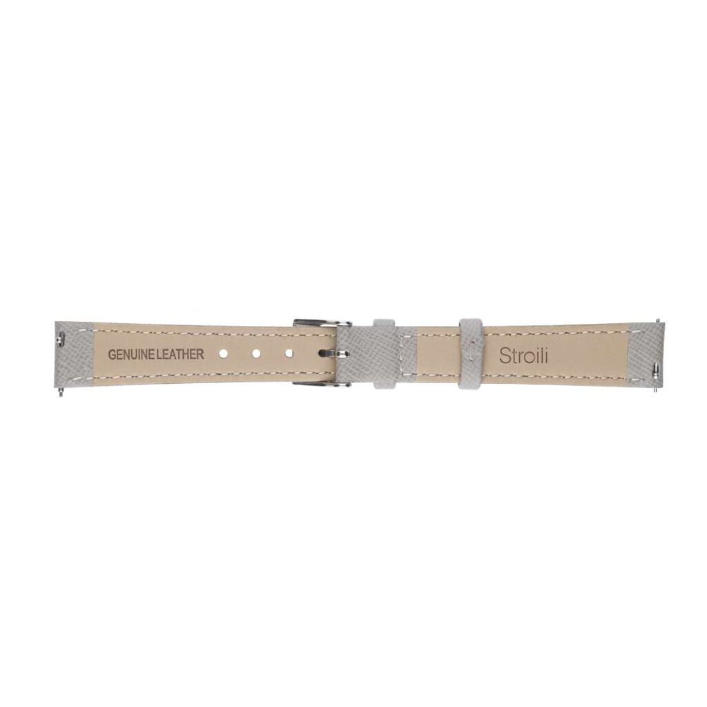 Cinturino in pelle saffiano grigio e chiusura easy clickCinturino in pelle verniciata lucida nero con chiusura easyclick - Cinturini per Orologi Donna | Stroili
